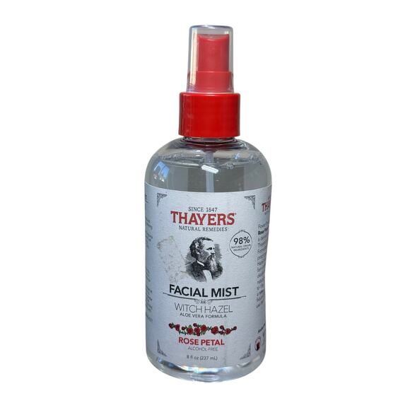 THAYERS Facial Mist Witch Hazel Aloe Vera Formula Rose Petal Toner 8 oz - Picture 1 of 2